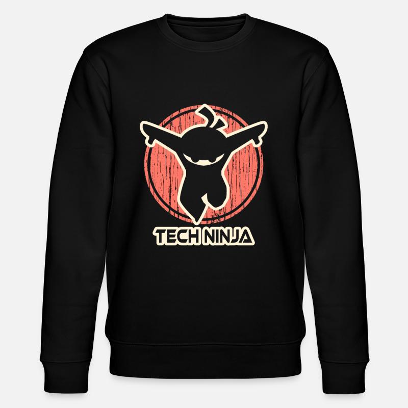 Tech ninja - Stanley/Stella CHANGER Unisex Organic Sweatshirt - black