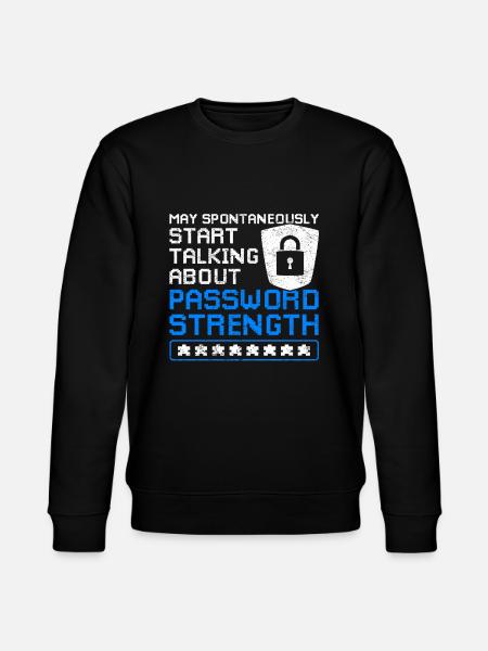 Cybersicherheit Passwort - Stanley/Stella Unisex Bio-Sweatshirt CHANGER  - Schwarz