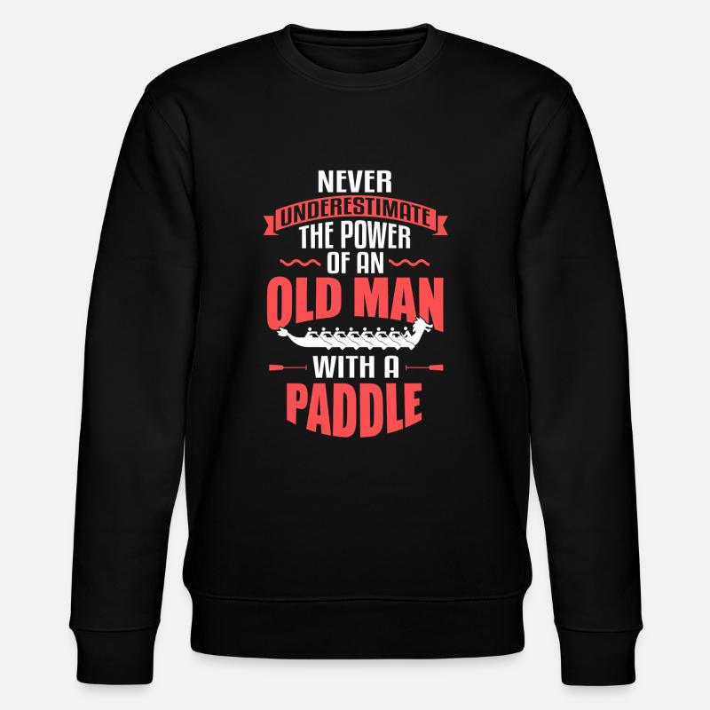 Paddeln Drachenboot Dragonboat Racing - Stanley/Stella Unisex Bio-Sweatshirt CHANGER - Schwarz