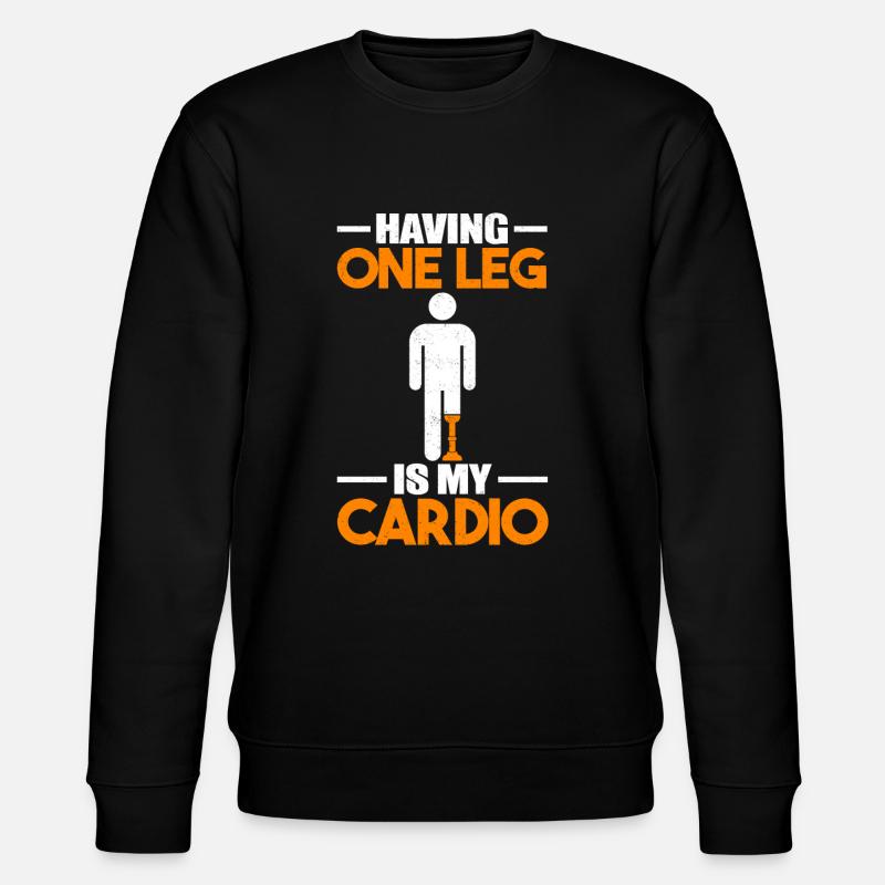 Leg prosthesis Amputation prosthesis - Stanley/Stella CHANGER Unisex Organic Sweatshirt - black