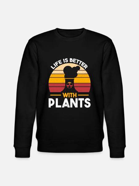 Atomkraftwerk Nuklear Radioaktiv Kernenergie - Stanley/Stella Unisex Bio-Sweatshirt CHANGER - Schwarz