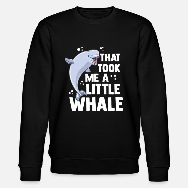 Wal Meeressäuger Weißwal Meer - Stanley/Stella Unisex Bio-Sweatshirt CHANGER  - Schwarz