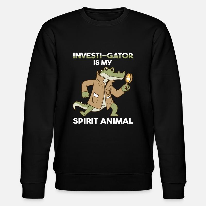 Forensiker Kriminaltechnik Ermittler - Stanley/Stella Unisex Bio-Sweatshirt CHANGER - Schwarz