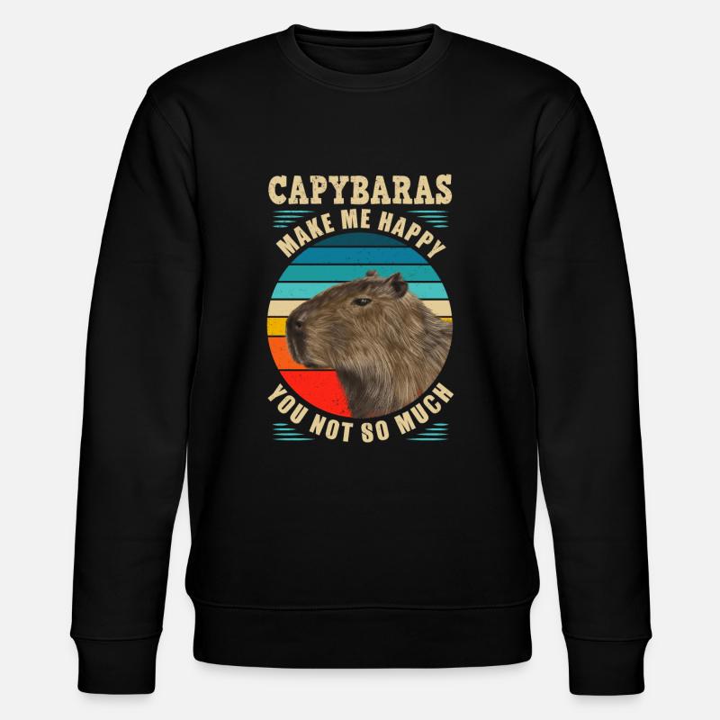 Capybara rodent capybara capybara - Stanley/Stella CHANGER Unisex Organic Sweatshirt - black