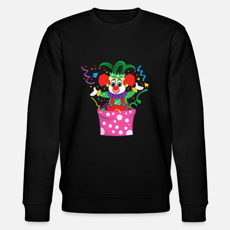 Carnaval Clown Bouffon Cirque Mignon - Sweat bio CHANGER Stanley/Stella Unisexe - noir