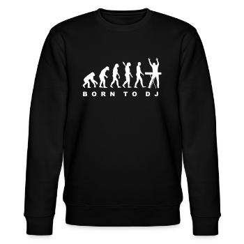 Born to DJ - Evolution - Cadeau - Sweat bio CHANGER Stanley/Stella Unisexe - noir - Devant - Nik (191cm) & Marisol (170cm)