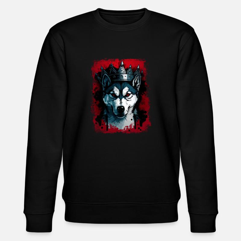 King Husky - Stanley/Stella CHANGER Unisex Organic Sweatshirt - black