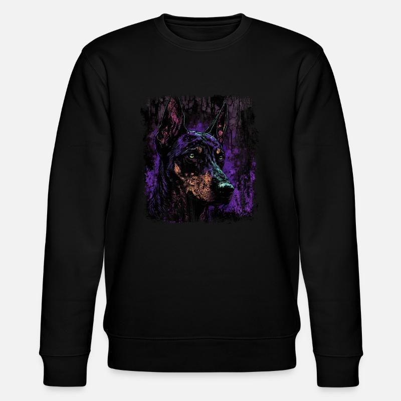 Spooky Dobermann - Stanley/Stella Unisex Bio-Sweatshirt CHANGER  - Schwarz