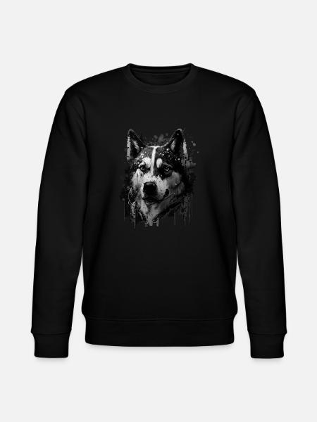 Husky Dog - Stanley/Stella Unisex Bio-Sweatshirt CHANGER - Schwarz