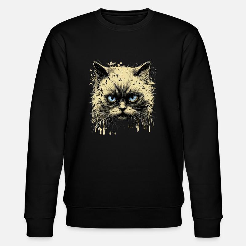 Ragdoll Katze - Stanley/Stella Unisex Bio-Sweatshirt CHANGER  - Schwarz