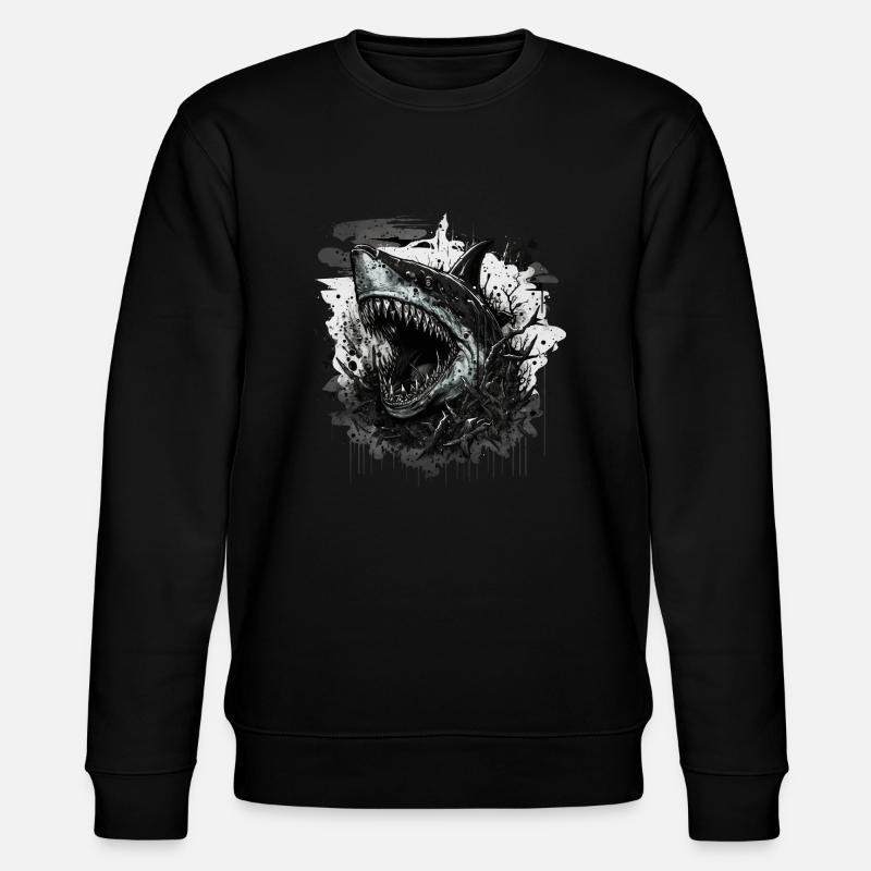 Requin de mauvaise humeur - Sweat bio CHANGER Stanley/Stella Unisexe - noir
