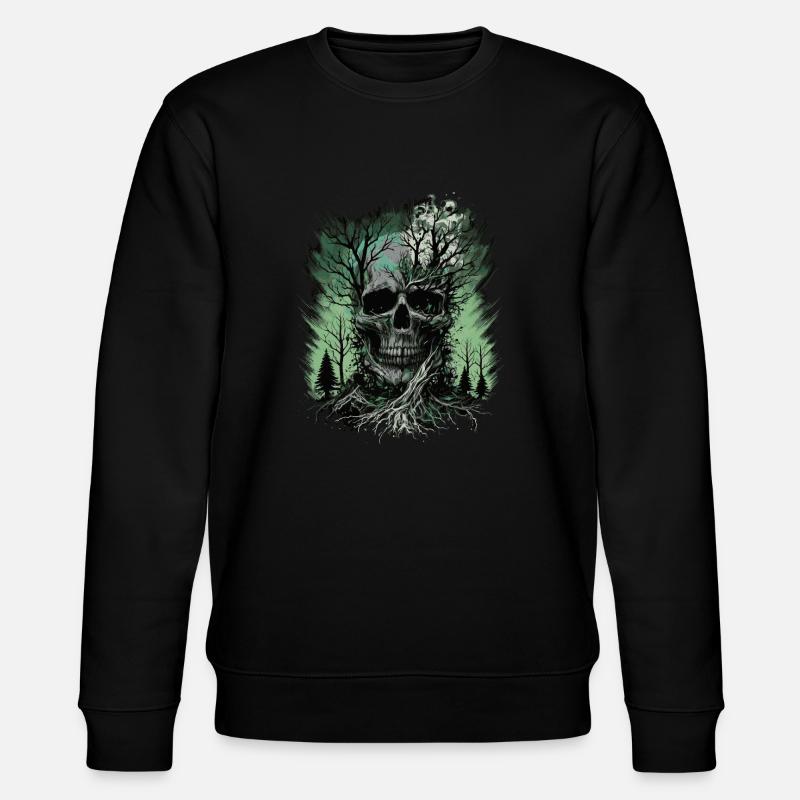 Skull Forest - Stanley/Stella CHANGER Unisex Organic Sweatshirt - black