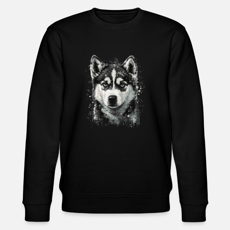 Chiot Husky - Sweat bio CHANGER Stanley/Stella Unisexe - noir