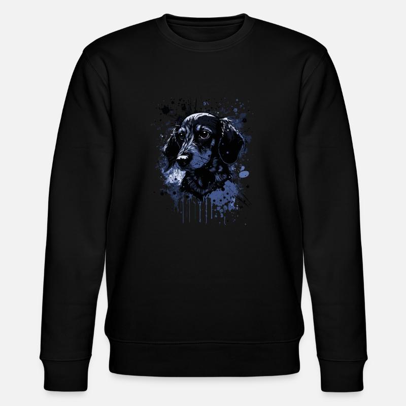 Chiot teckel - Sweat bio CHANGER Stanley/Stella Unisexe - noir