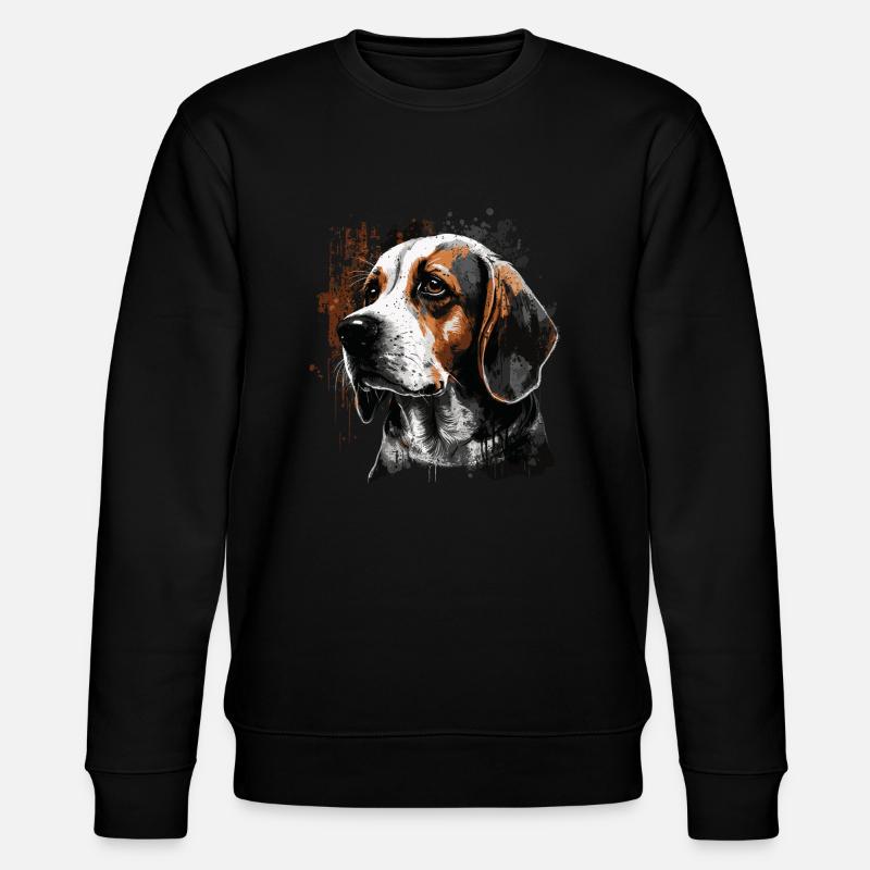 Beagle Hund - Stanley/Stella Unisex Bio-Sweatshirt CHANGER  - Schwarz