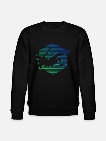 Kletterer Boulder Bouldern Climber Damen - Stanley/Stella Unisex Bio-Sweatshirt CHANGER  - Schwarz