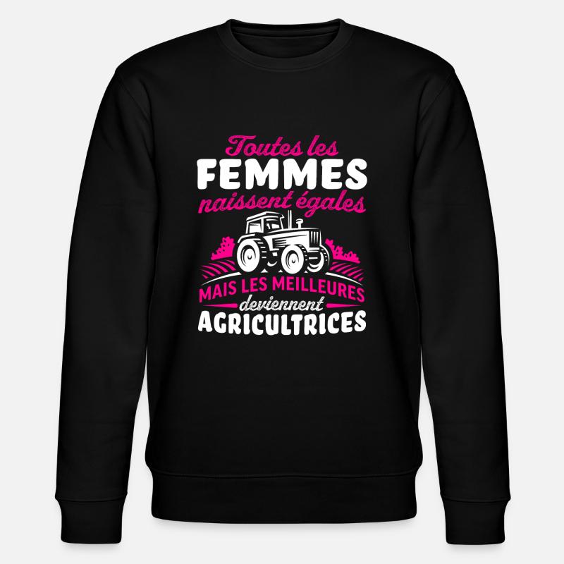 les meilleures deviennent agricultrices - Sweat bio CHANGER Stanley/Stella Unisexe - noir