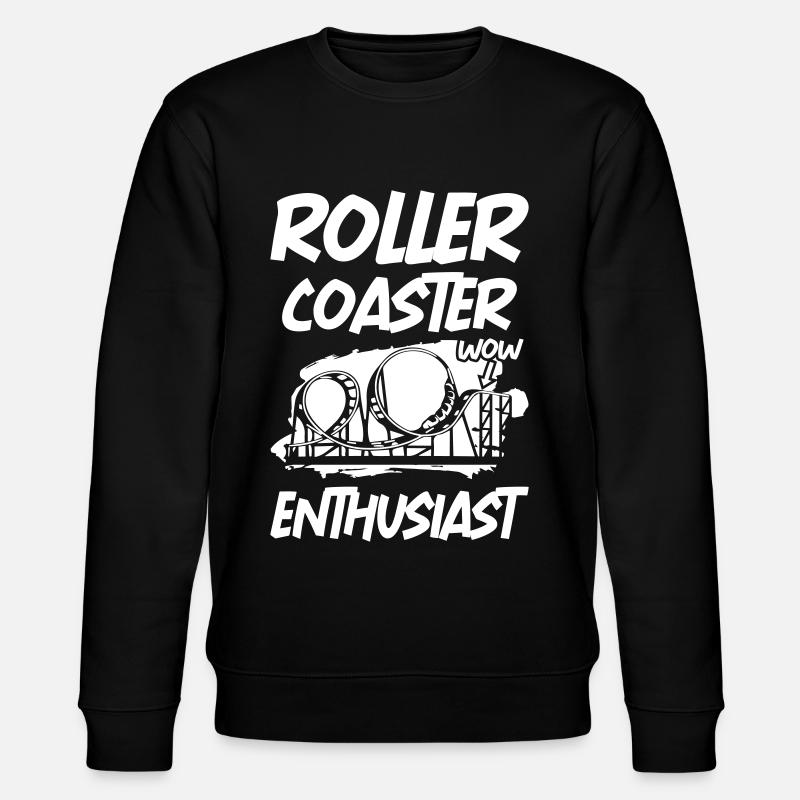 Roller Coaster Enthusiast - Stanley/Stella Unisex Bio-Sweatshirt CHANGER  - Schwarz