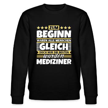 Zum Beginn gleich die besten wurden Mediziner - Stanley/Stella Unisex Bio-Sweatshirt CHANGER  - Schwarz - Vorne - Nik (191cm) & Marisol (170cm)