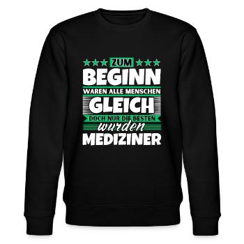 Zum Beginn gleich die besten wurden Mediziner - Stanley/Stella Unisex Bio-Sweatshirt CHANGER  - Schwarz - Vorne - Nik (191cm) & Marisol (170cm)