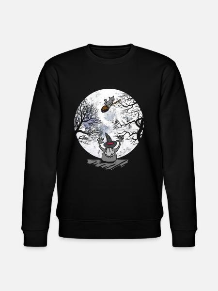 Halloween witch bat - Stanley/Stella CHANGER Unisex Organic Sweatshirt - black
