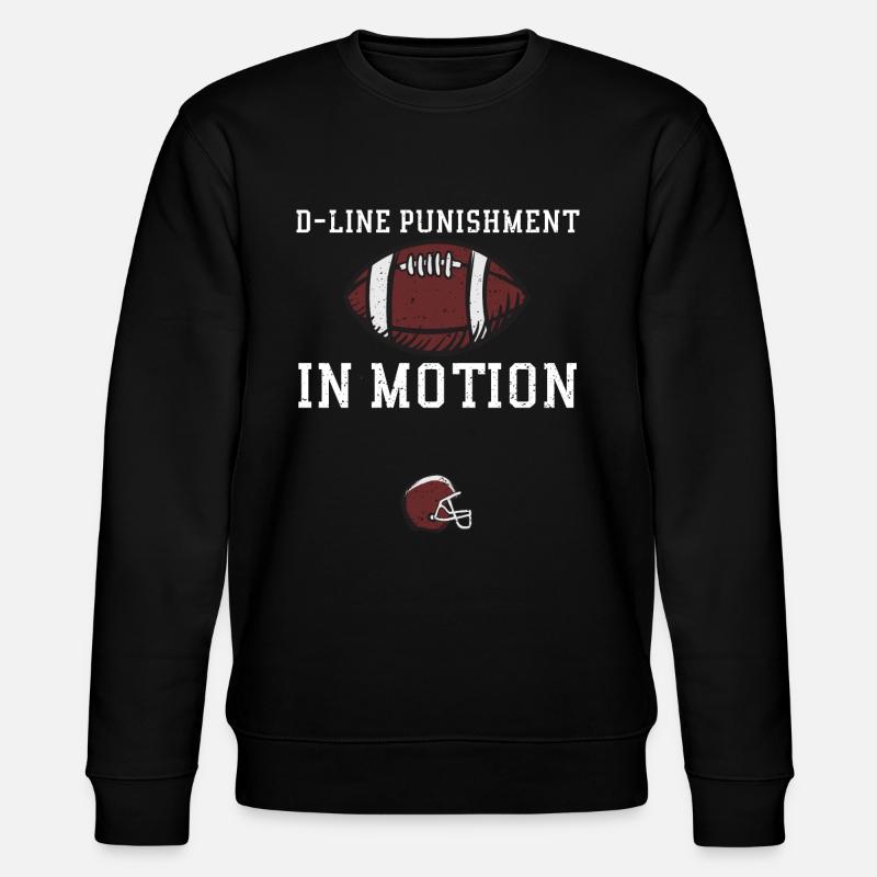 D-Line Punishment In Motion - Stanley/Stella CHANGER Unisex Organic Sweatshirt - black
