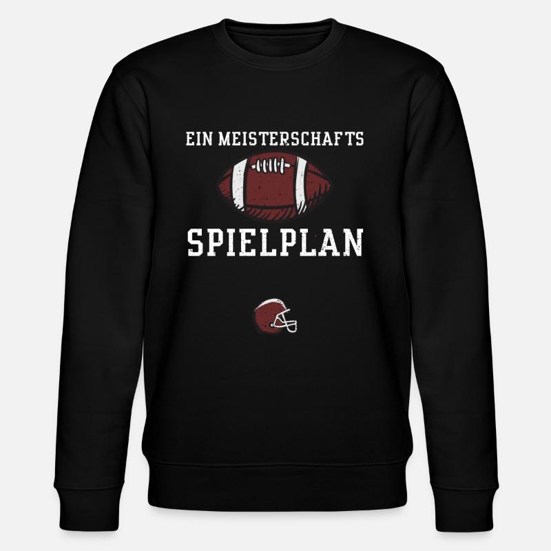 Ein Meisterschafts Spielplan - Stanley/Stella Unisex Bio-Sweatshirt CHANGER  - Schwarz