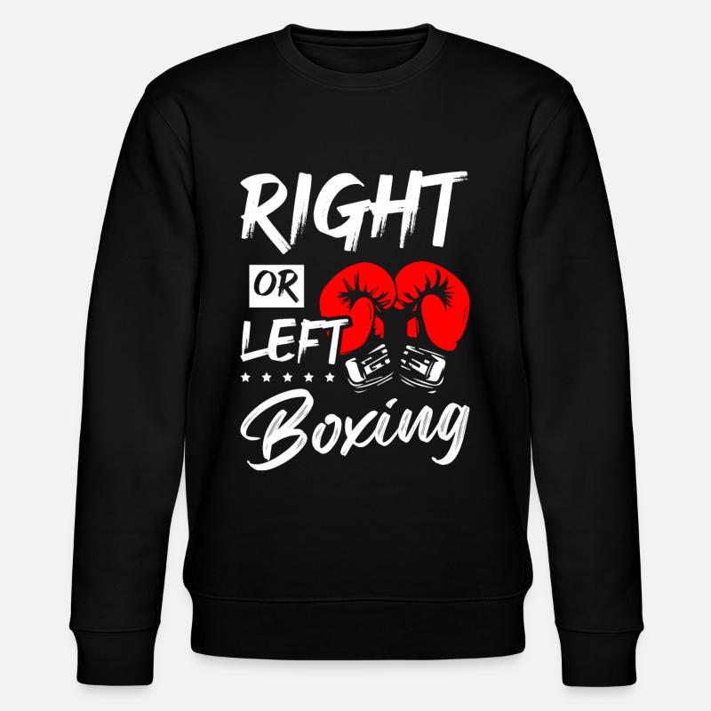 Right or Left Boxing - Stanley/Stella Unisex Bio-Sweatshirt CHANGER  - Schwarz