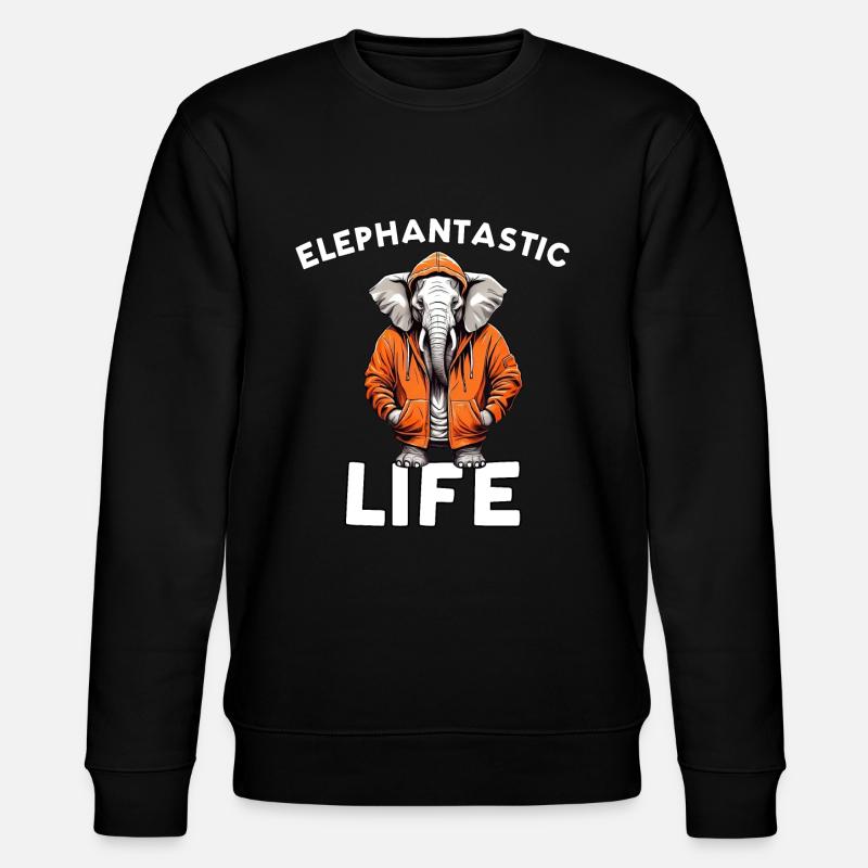 Elephantastic Life - Elephant Design - Sweat bio CHANGER Stanley/Stella Unisexe - noir