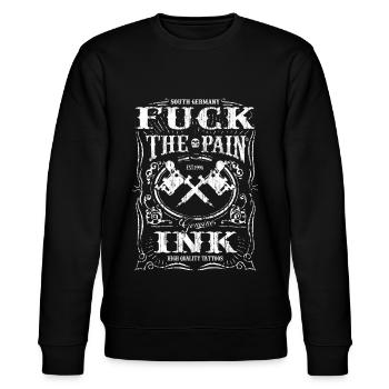 Fuck the Pain INK - Stanley/Stella CHANGER Unisex Organic Sweatshirt - black - Front - Nik (191cm) & Marisol (170cm)