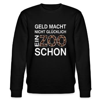 Zoo Spruch Tierpfleger Tierpark Geschenk Lustig - Stanley/Stella Unisex Bio-Sweatshirt CHANGER  - Schwarz - Vorne - Nik (191cm) & Marisol (170cm)