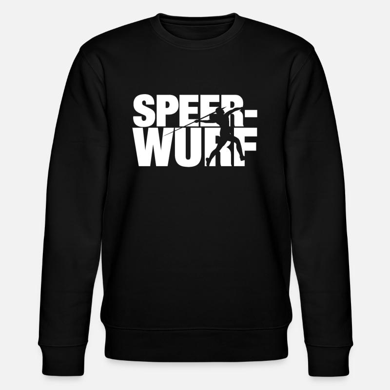 Speerwerfen Speerwurf Speerwerfer Speer Geschenk - Stanley/Stella Unisex Bio-Sweatshirt CHANGER - Schwarz