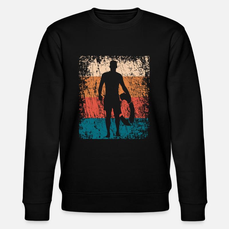 Maître nageur sauveteur retro cadeau - Sweat bio CHANGER Stanley/Stella Unisexe - noir