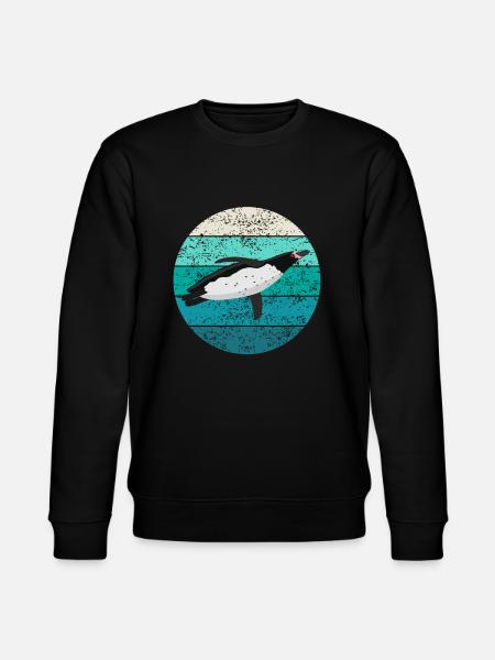 Penguin Seabird Seabird Retro Gift - Stanley/Stella CHANGER Unisex Organic Sweatshirt - black