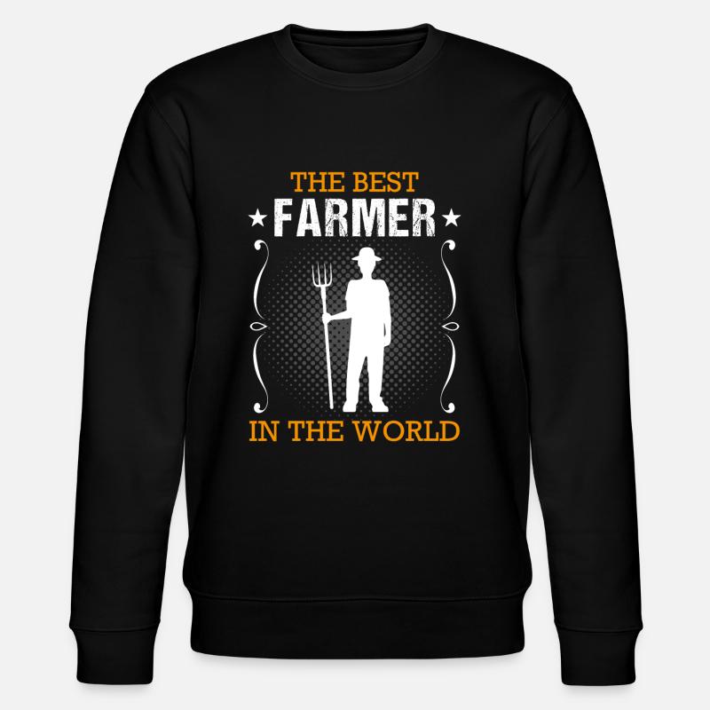 Farmer Farmer Profession Agriculture Gift - Stanley/Stella CHANGER Unisex Organic Sweatshirt - black