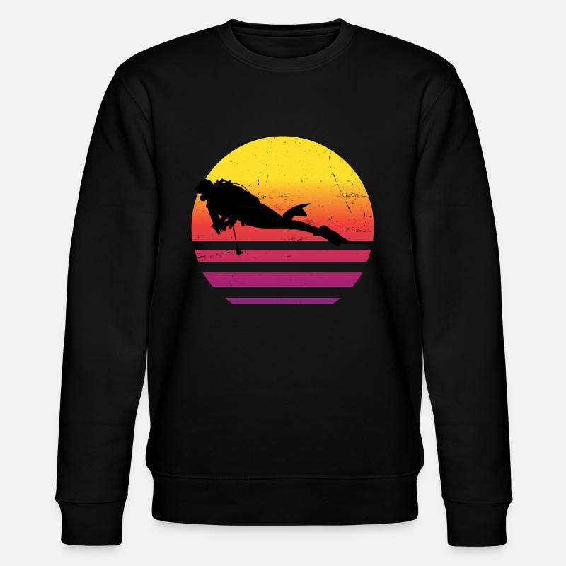 Plongée sous-marine féminine - Sweat bio CHANGER Stanley/Stella Unisexe - noir