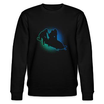 Bobsleigh Ride Bob Two-Man Bobsleigh Men Women's Bobsleigh Track - Stanley/Stella CHANGER Unisex Organic Sweatshirt - black - Front - Nik (191cm) & Marisol (170cm)