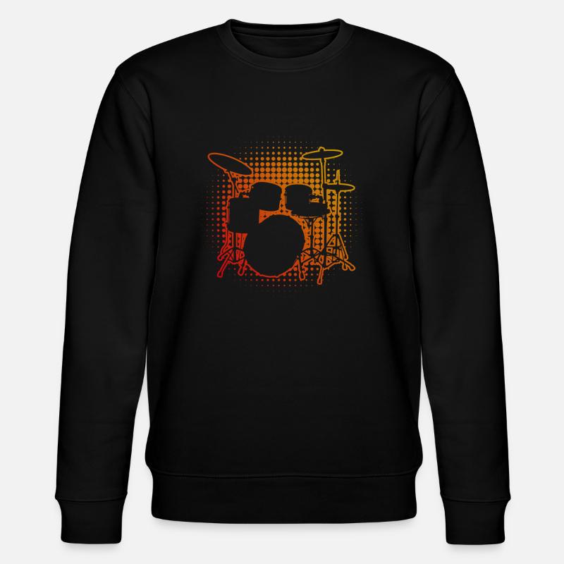 Drummer Drum Kit Drummer - Stanley/Stella CHANGER Unisex Organic Sweatshirt - black