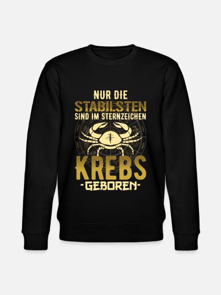 Sternzeichen Krebs Krebse Spruch Geschenk - Stanley/Stella Unisex Bio-Sweatshirt CHANGER - Schwarz