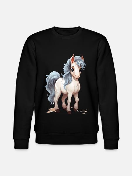 Bébé cheval mignon - Sweat bio CHANGER Stanley/Stella Unisexe - noir