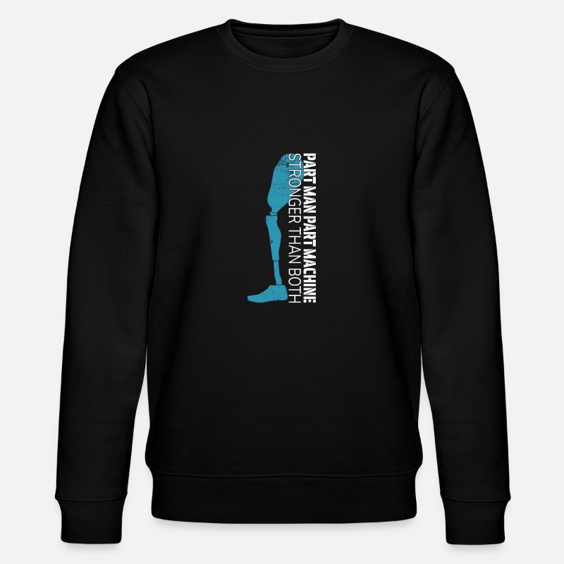 Part Man Part Machine - Stanley/Stella CHANGER Unisex Organic Sweatshirt - black
