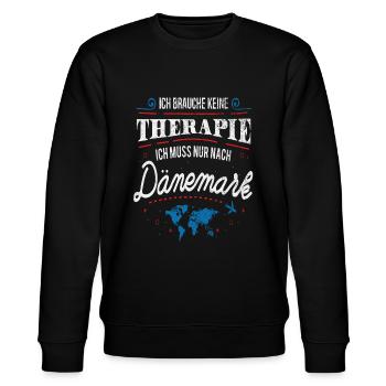 Dänemark - Stanley/Stella Unisex Bio-Sweatshirt CHANGER  - Schwarz - Vorne - Nik (191cm) & Marisol (170cm)