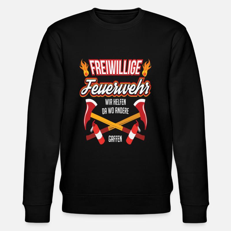 Feuerwehr - Stanley/Stella Unisex Bio-Sweatshirt CHANGER - Schwarz