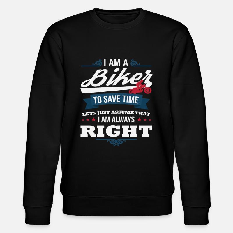 Biker - Stanley/Stella Unisex Bio-Sweatshirt CHANGER  - Schwarz