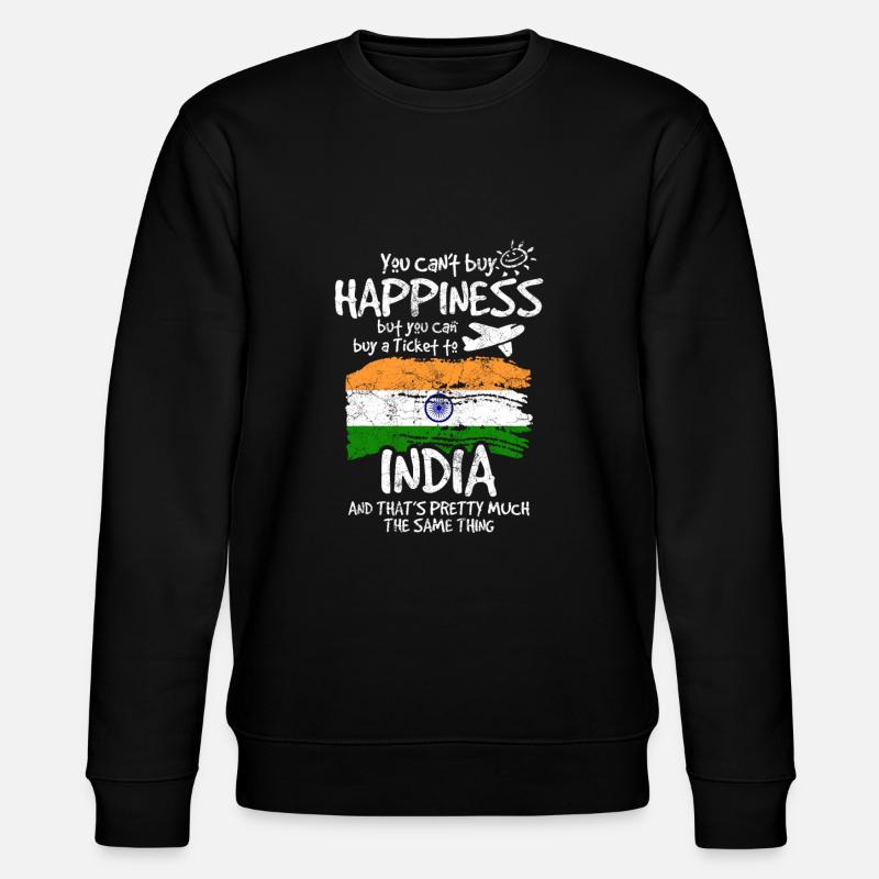 Indien - Stanley/Stella Unisex Bio-Sweatshirt CHANGER  - Schwarz