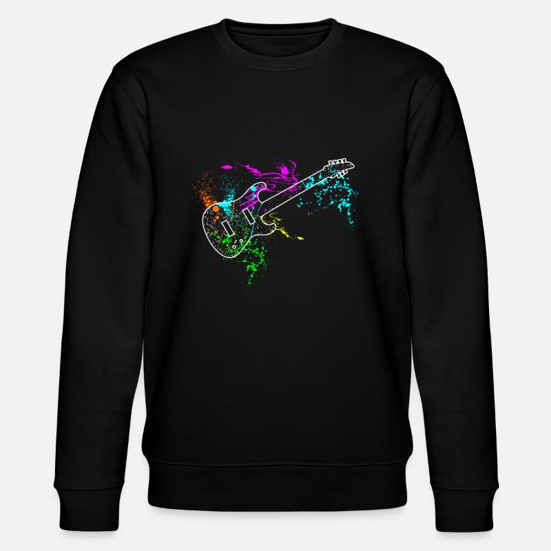 Gitarre - Stanley/Stella Unisex Bio-Sweatshirt CHANGER  - Schwarz