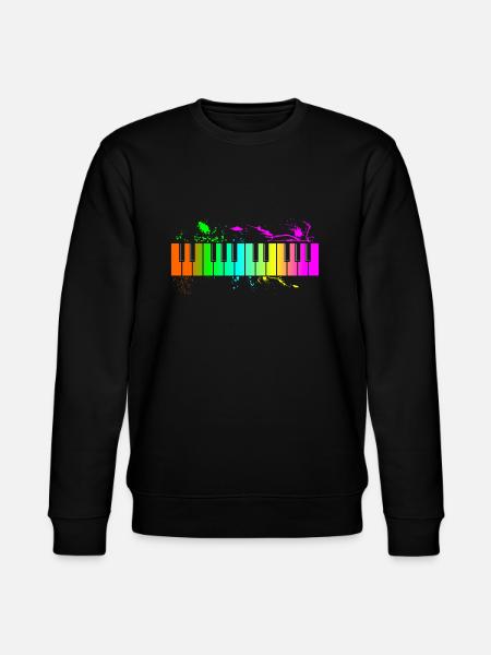 Klavier - Stanley/Stella Unisex Bio-Sweatshirt CHANGER  - Schwarz