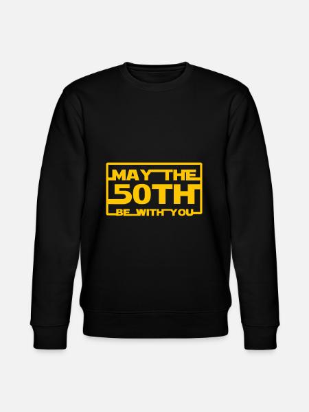 50th birthday - Stanley/Stella CHANGER Unisex Organic Sweatshirt - black