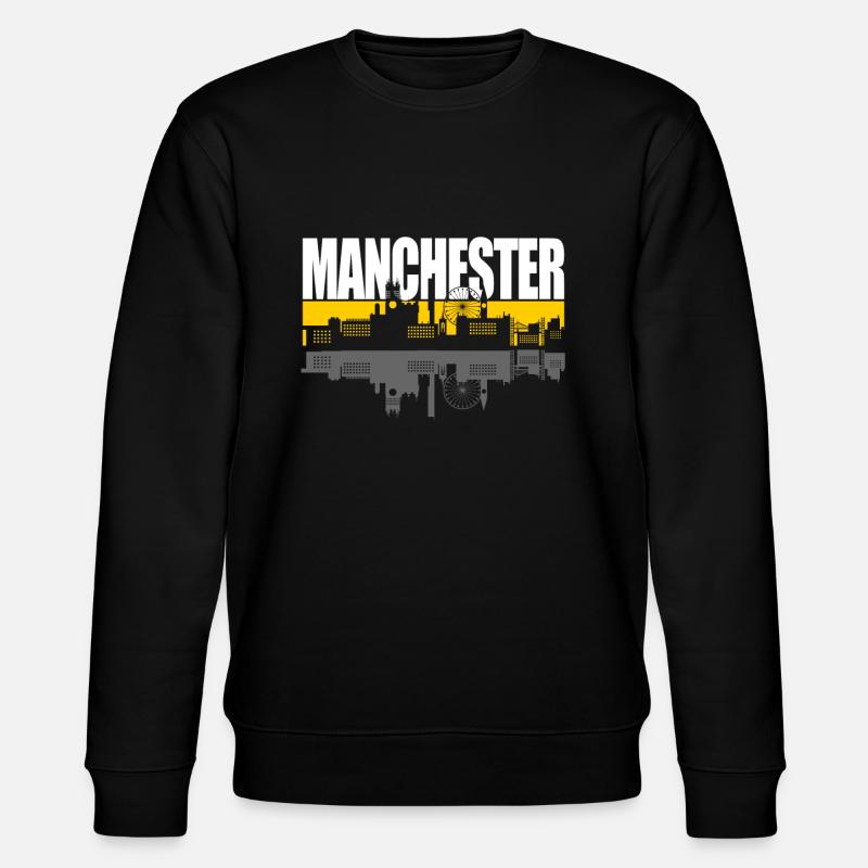 Manchester - Stanley/Stella Unisex Bio-Sweatshirt CHANGER  - Schwarz