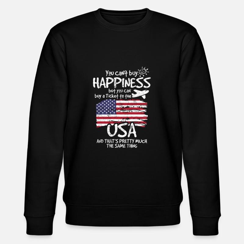 Usa - Stanley/Stella Unisex Bio-Sweatshirt CHANGER  - Schwarz
